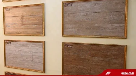 Porcelain Wood Plank Rustic Ceramic Tile for Floor and Wall