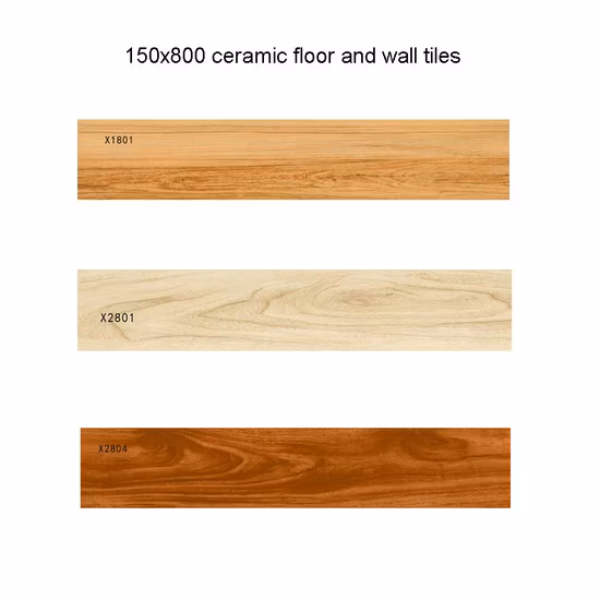 Baldosa de madera de textura de baldosas de cerámica de grano de madera 6X32