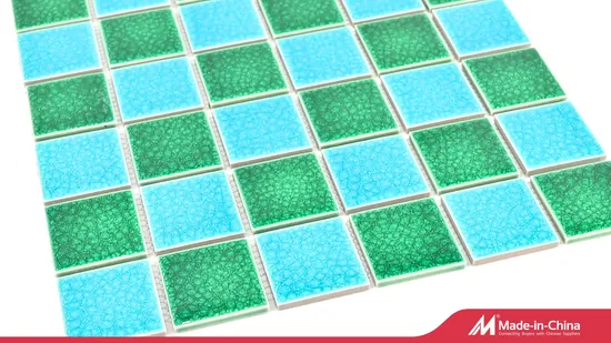 Azulejos de mosaico de cerámica de porcelana brillante gris popular al por mayor de alta calidad contra salpicaduras