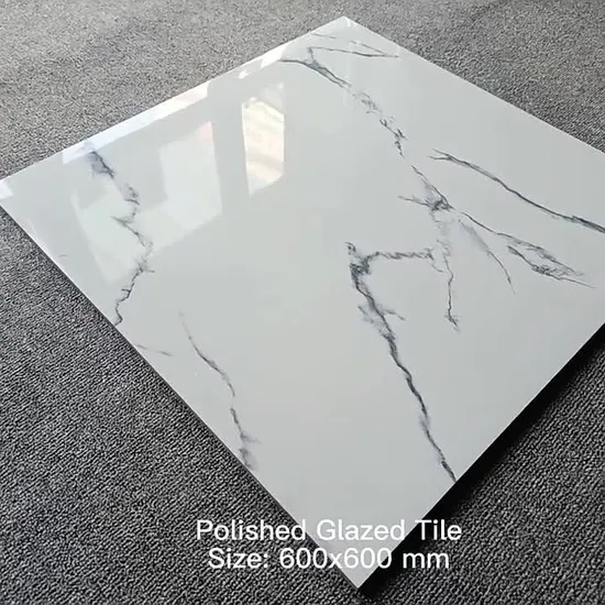 Foshan pulió el azulejo de la pared del cuarto de baño del piso de cerámica de la porcelana de mármol vitrificado